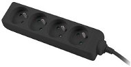 PremiumCord Extension 230V 2m 4 Sockets, Black - Extension Cable