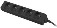 PremiumCord Extension 230V 5m 5 Sockets, Black - Extension Cable