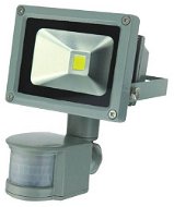 Solight venkovní reflektor se senzorem 10W, šedý - LED svietidlo