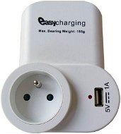 Solight DC23 USB charging adapter 1x USB white, with holder - Charger