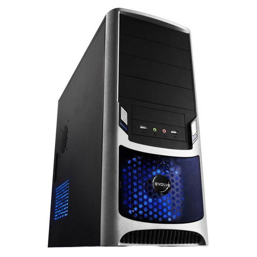 Evolve TORNADO BS black-silver Main image Evolve TORNADO BS black-silver - PC Case - Main image