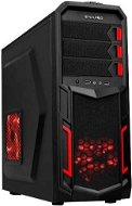 EVOLVEO K2 čierna/červená - PC skrinka
