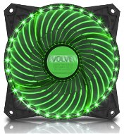 PC Fan EVOLVEO 12L2GR LED 120mm Green - Ventilátor do PC