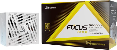 Seasonic Focus GX-1000 White ATX 3.1 - PC tápegység - Fő fotó