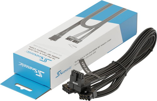 Seasonic SS-2x8P-90°-12V-2x6-600 (Black) - Power Cable - Main image