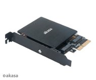 AKASA M.2 PCIe SSD a M.2 SATA SSD ARGB LED adaptér/AK-PCCM2P-03 - Radič