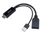 Akasa HDMI auf DisplayPort Adapter mit USB Power / AK-CBHD24-25BK - Adapter