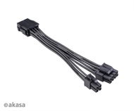 Tápkábel AKASA 8-pin to 8+4-pin Power Adapter Cable - Napájecí kabel
