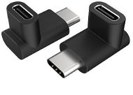 AKASA 90° USB 3.1 Gen2 Type-C to Type-C adapter, 2 pack - Átalakító