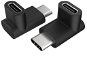 Átalakító AKASA 90° USB 3.1 Gen2 Type-C to Type-C adapter, 2 pack - Redukce