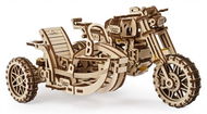 UGEARS 3D Motorka se sajdkárou 380 dílků - 3D puzzle