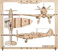UGEARS 3D Fighter Aircraft 2,5D 47 dílků - 3D puzzle