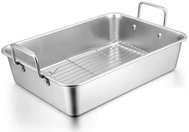 UG Grill nerezový plech na pečení s mřížkou 44 × 29 × 10 cm - Baking Sheet