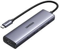 UGREEN 6-in-1 USB-C to 3*USB-C/2*USB 2.0/RJ45 - Dokovací stanice
