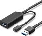 Adatkábel UGREEN USB 3.0 Extension Cable 5m Black - Datový kabel