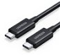 Datový kabel UGREEN USB4 Type-C Male to Type-C Male 5A Cable 0.8m Black - Datový kabel