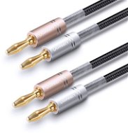 Ugreen Speaker Cable with Gold Plated Banana Plugs 1m (Black) - Audio-Kabel