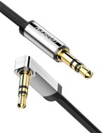 Ugreen 3.5mm Male to 3.5mm Male Straight to Angle flat Cable 1m (Black) - AUX Cable