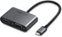 UGREEN USB-C to HDMI + VGA Adapter with PD Space Gray - Replikátor portov
