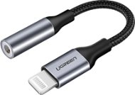 UGREEN Lightning M/F Round Cable Aluminium Shell with Braided 10cm Black - Adapter