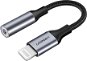 UGREEN Lightning M/F Round Cable Aluminum Shell with Braided 10cm Black - Redukce