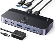 UGREEN USB 3.0 Sharing Switch 2-in-4 Out - Replikátor portov