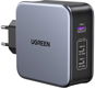 Ugreen USB-A+2*USB-C 140W GaN Tech Fast Charger with C to C Cable 2M EU Black - Töltő adapter