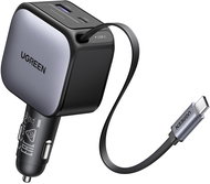 UGREEN 60W Fast Car Charger with Retractable Cable - Wall Charger
