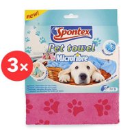SPONTEX Pet Towel Microfibre Cloth 3× 40x80cm - Cloth