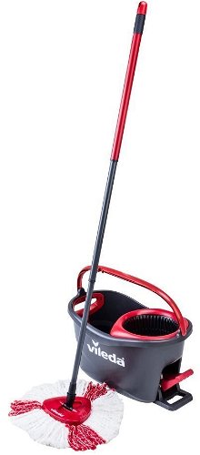 Vileda 151153 Vileda Rotary Mop Set Bucket Easy Wring & Clean Turbo  Microfibre Head Handle