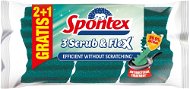 Szivacs SPONTEX Scrub&Flex szivacs 3 darab - Houba na mytí