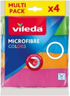 Cloth VILEDA Microfibre Colours 4pcs - Hadřík