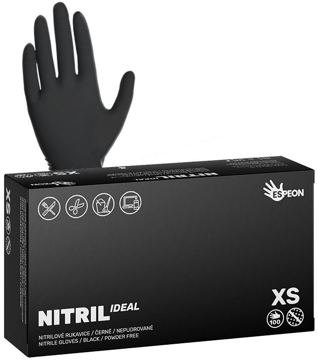 ESPEON Nitril Ideal3, XS méret, 100 db, fekete