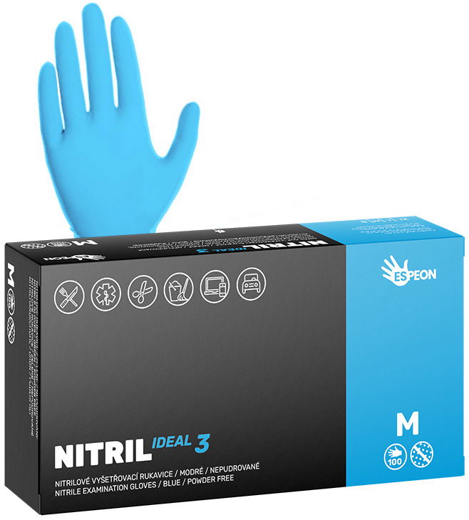 ESPEON Nitril Ideal3, M méret, 100 db, kék