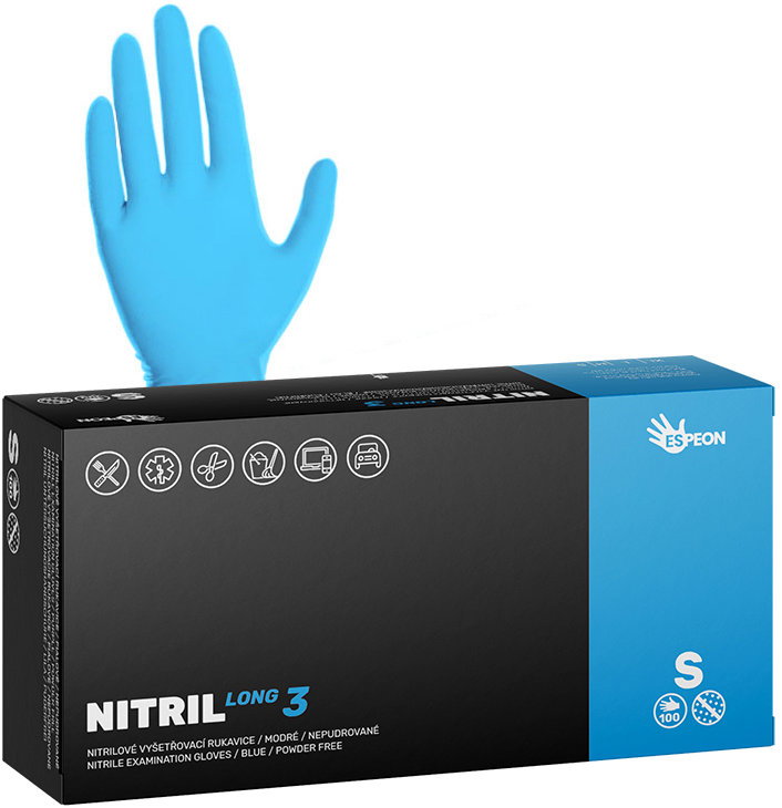 ESPEON Nitril Long3 méret S, 100 darab