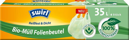 SWIRL BIO kompostovatelné pytle s uchy 35 l, 6 ks - Pytle na odpad - Hlavní obrázek