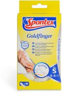 Pracovné rukavice SPONTEX Goldfinger latexové rukavice jednorazové 10 ks S - Pracovní rukavice