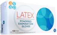 Jednorazové rukavice ASAP Latexové rukavice s púdrom 100 ks S - Jednorázové rukavice