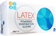 Jednorazové rukavice ASAP Latexové rukavice s púdrom 100 ks XL - Jednorázové rukavice