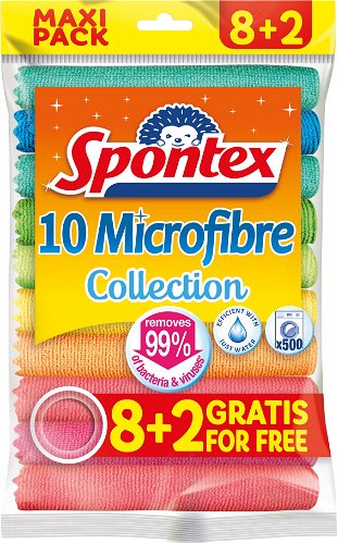 SPONTEX Microfibre 30×30cm (10 Pcs) - Cloth
