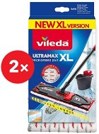 VILEDA 2× Ultramax XL replacement Microfibre 2in1 - Replacement Mop