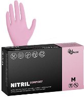 ESPEON Nitril Comfort, pormentes, M méret, rózsaszín, 100 db - Kesztyű
