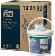 TORK Low-Lint, 200 útržkov, 30 × 16,5 cm, 60 m, 1 vr., tyrkysové, vo vedre, W10 - Utierka