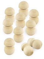 Ulanik Wooden set of 10 mushrooms - Figure