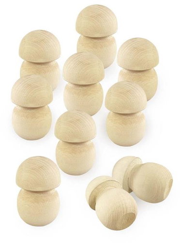 Ulanik Wooden set of 10 mushrooms - Figure - Main image