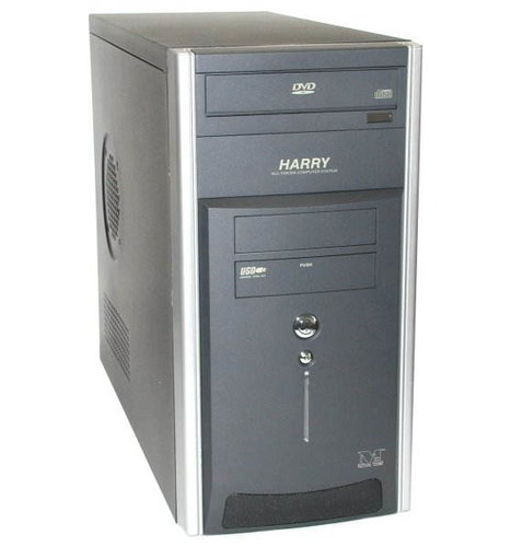 ModeCom mini tower HARRY MINI černý (black), 300W, uATX Fortron OEM, 2x 5.25", 1+3x 3.5", USB/ audio - PC Case - Main image