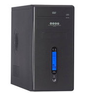 ModeCom mini tower STEP 103 černý (black), bez zdroje, 2x 5.25", 1+3x 3.5", USB/ audio - PC Case