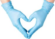 MedCare – NBR Nitrilové vyšetrovacie jednorazové rukavice, veľkosť M - Gumené rukavice
