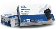 INTCO - Black disposable examination nitrile gloves (non-sterile,, non-powdered) (Size M) - Disposable Gloves