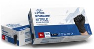 INTCO - Black disposable examination nitrile gloves (non-sterile,, non-powdered) (Size XL) - Disposable Gloves
